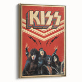 KISS Retro Wall Art Vintage Prints 80s Rock Band Poster