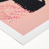 Adorable Black Cat Wall Art - Girls Room & Nursery Decor