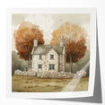 Extra large wall art featuring a fall-themed floral design in warm orange and red tones on glossy photo paper.