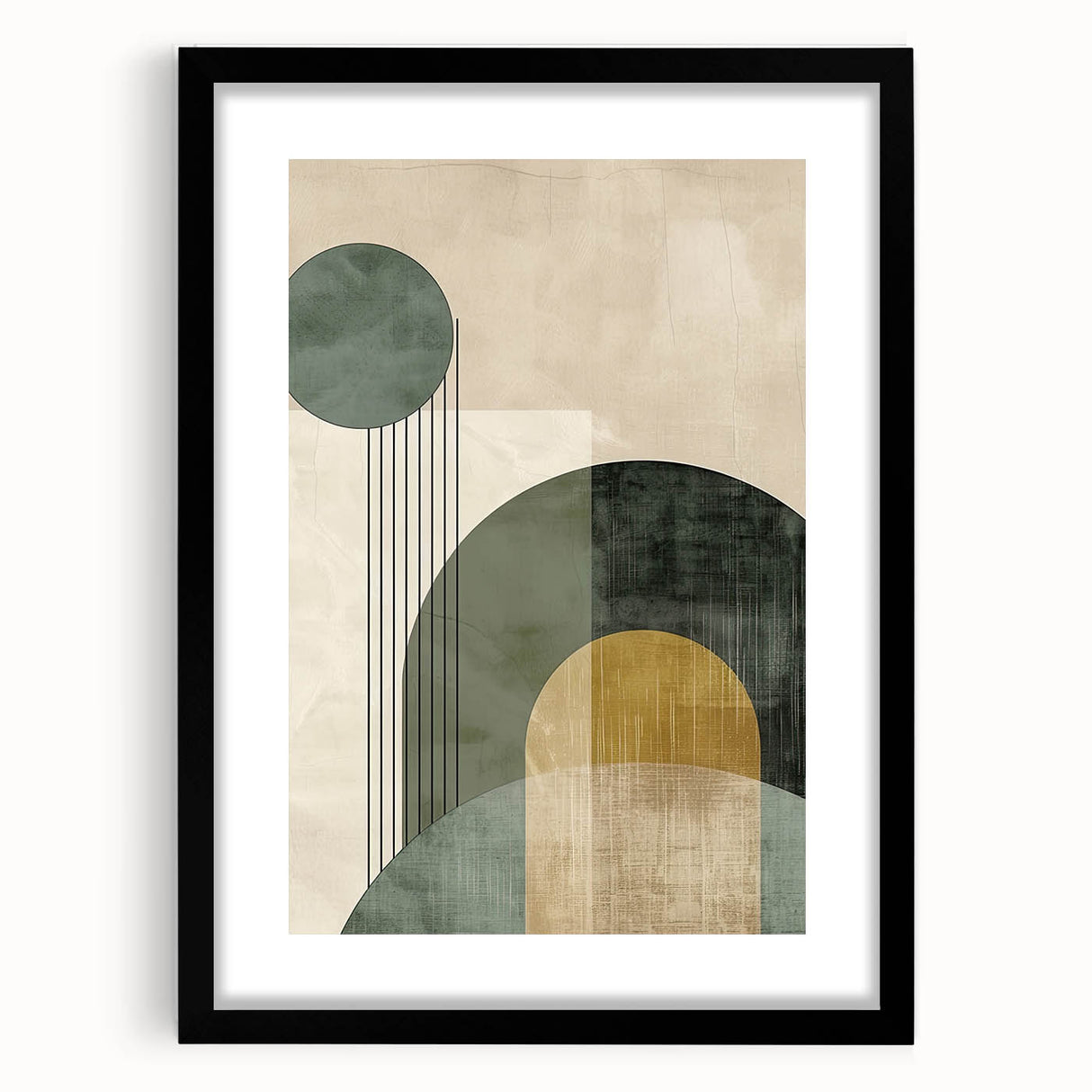 Acrylic and Canvas Art for Dining Spaces - Geometric Elegance