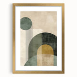 Acrylic and Canvas Art for Dining Spaces - Geometric Elegance