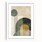 Acrylic and Canvas Art for Dining Spaces - Geometric Elegance