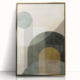 Acrylic and Canvas Art for Dining Spaces - Geometric Elegance