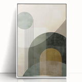 Acrylic and Canvas Art for Dining Spaces - Geometric Elegance
