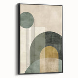 Acrylic and Canvas Art for Dining Spaces - Geometric Elegance