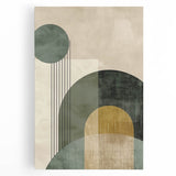 Acrylic and Canvas Art for Dining Spaces - Geometric Elegance