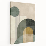 Acrylic and Canvas Art for Dining Spaces - Geometric Elegance