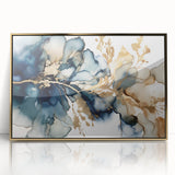 Fluid Abstract Living Room Wall Art - Modern Canvas Print