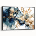 Fluid Abstract Living Room Wall Art - Modern Canvas Print