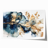 Fluid Abstract Living Room Wall Art - Modern Canvas Print