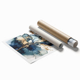 Fluid Abstract Living Room Wall Art - Modern Canvas Print