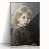 Framed abstract figurative artwork in white acrylic, showcasing a modern design with fluid shapes and vibrant colors, perfect for contemporary decor.