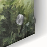 Close-up of an abstract floral design on acrylic glass, showcasing vibrant colors and intricate details, perfect for modern home decor or art enthusiasts.