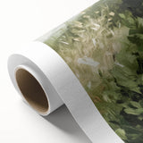 Abstract floral design on rolled canvas, showcasing vibrant colors and intricate patterns, perfect for modern home decor. Packaged securely in a cardboard tube.