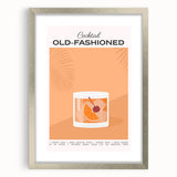 Textured abstract art print in neutral shades, framed in silver, ideal for modern bedroom ambiance.