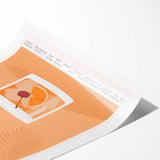 Extra large wall art featuring line art flowers in black on white, rolled print, ideal for large living room decor.