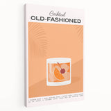 Large canvas print featuring a variety of colorful food and drink items, ideal for kitchen wall art.