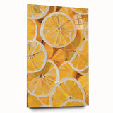 Large abstract wall art featuring vibrant, assorted fruits on acrylic glass, ideal for bedroom or dining room decor.