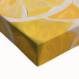 Black and white close-up photo of assorted fruits on stretched canvas, suitable for bedroom wall art.