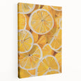 Large canvas featuring a vibrant display of assorted fruits, ideal for kitchen wall art.