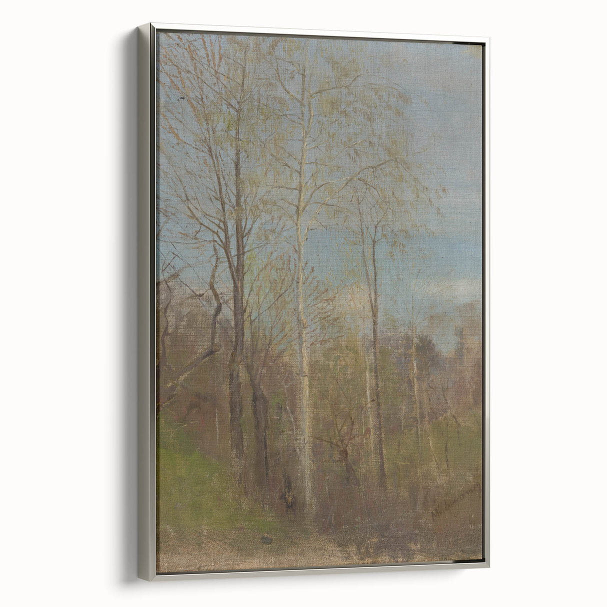Spring Motif - Tranquil Landscape Wall Art in Soft, Earthy Tones
