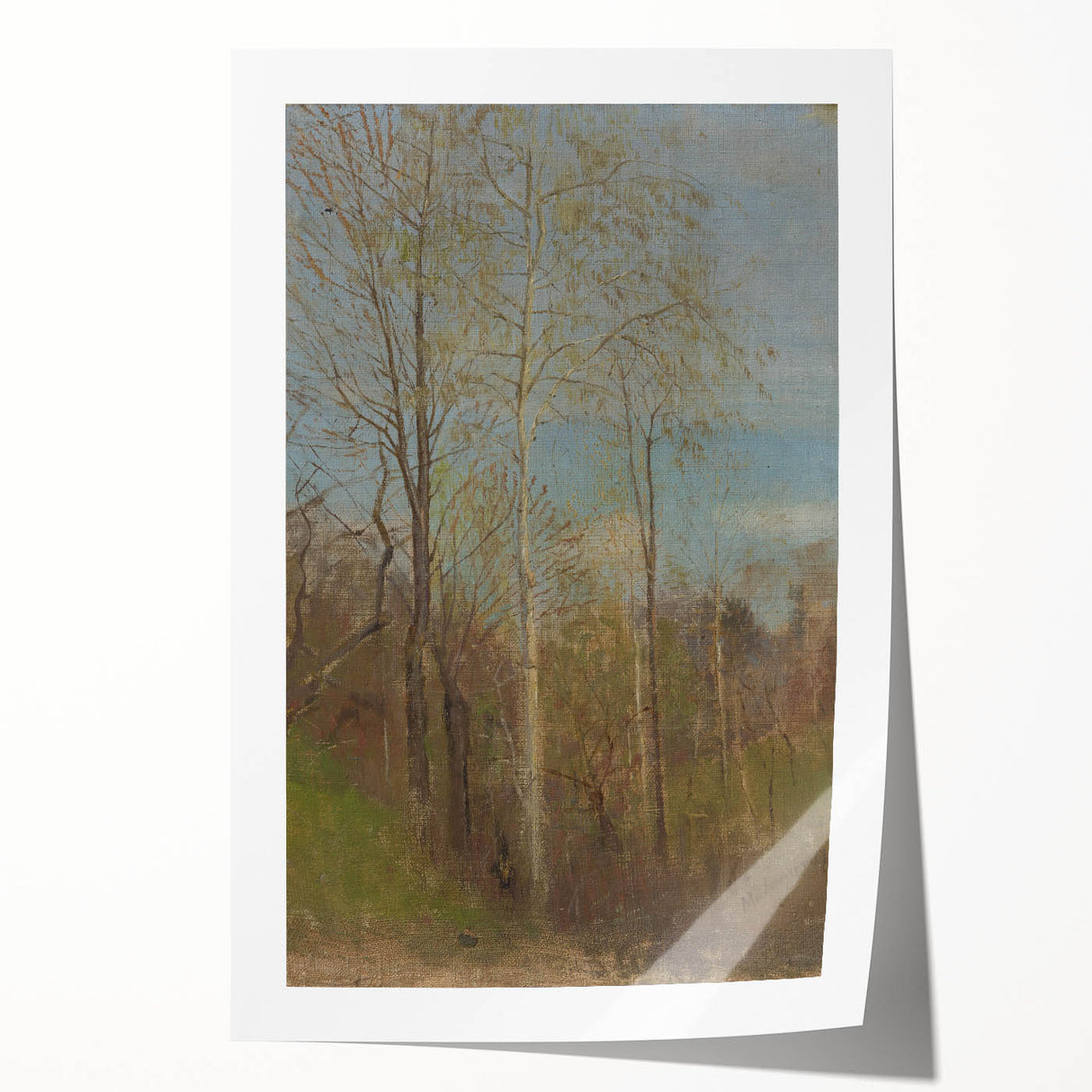 Spring Motif - Tranquil Landscape Wall Art in Soft, Earthy Tones
