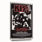 KISS Retro Wall Art Vintage Prints Black and White Poster