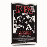 KISS Retro Wall Art Vintage Prints Black and White Poster