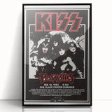KISS Retro Wall Art Vintage Prints Black and White Poster