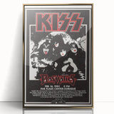 KISS Retro Wall Art Vintage Prints Black and White Poster