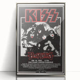 KISS Retro Wall Art Vintage Prints Black and White Poster