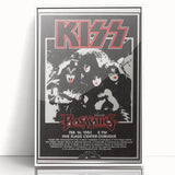 KISS Retro Wall Art Vintage Prints Black and White Poster