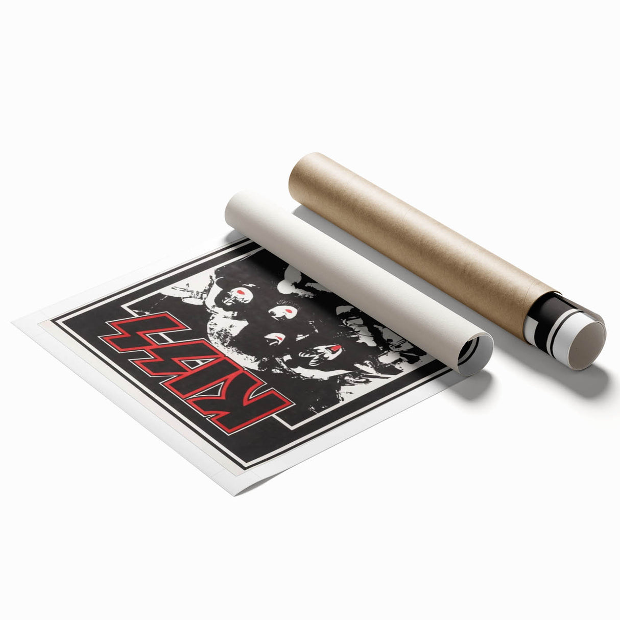 KISS Retro Wall Art Vintage Prints Black and White Poster