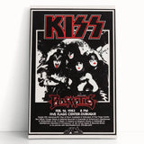 KISS Retro Wall Art Vintage Prints Black and White Poster