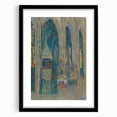 Gothic Realism Art Print of Košice Cathedral Interior with Stained Glass
