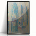 Gothic Realism Art Print of Košice Cathedral Interior with Stained Glass