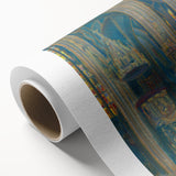 Gothic Realism Art Print of Košice Cathedral Interior with Stained Glass