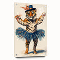 Elegant Ballerina Tiger Wall Art - Girls Room & Nursery Decor