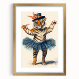 Elegant Ballerina Tiger Wall Art - Girls Room & Nursery Decor