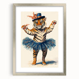 Elegant Ballerina Tiger Wall Art - Girls Room & Nursery Decor