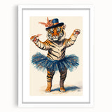 Elegant Ballerina Tiger Wall Art - Girls Room & Nursery Decor