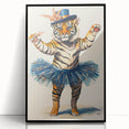 Elegant Ballerina Tiger Wall Art - Girls Room & Nursery Decor