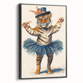 Elegant Ballerina Tiger Wall Art - Girls Room & Nursery Decor