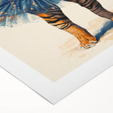 Elegant Ballerina Tiger Wall Art - Girls Room & Nursery Decor
