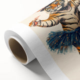 Elegant Ballerina Tiger Wall Art - Girls Room & Nursery Decor