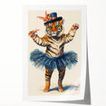 Elegant Ballerina Tiger Wall Art - Girls Room & Nursery Decor