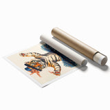 Elegant Ballerina Tiger Wall Art - Girls Room & Nursery Decor