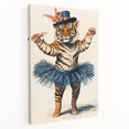 Elegant Ballerina Tiger Wall Art - Girls Room & Nursery Decor
