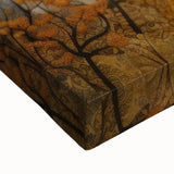 Large art depicting a black and white landscape painting on stretched canvas, suitable for bedroom wall decor.