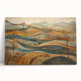 Black and white large art depicting an abstract tree design on stretched canvas.